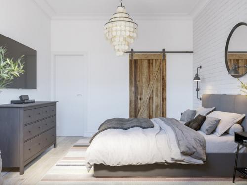 Трехкомнатная квартира с окном в ванной и кухонным островом. 04