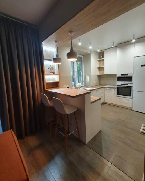 Дизайнерская кухня с фасадами Fenix NTM. 02