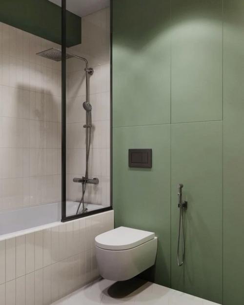 Школа ремонта.  Визуализация ванной комнаты. 02