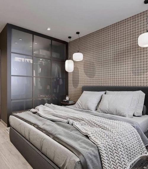 50 Оттенков серого.  Стильный мужской дизайн квартиры. 03