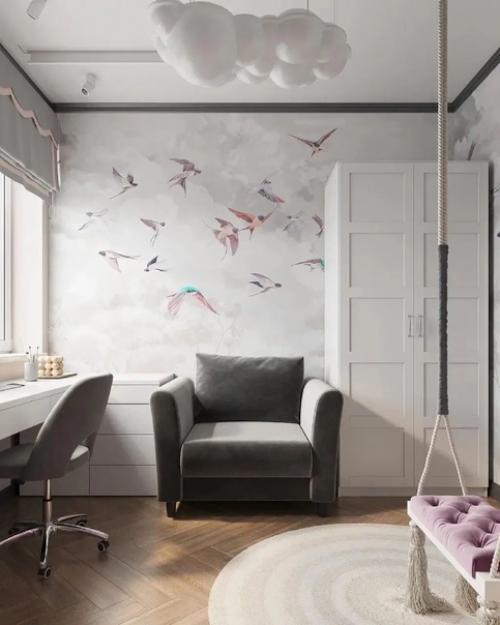 Яркая, сочная комната для девочки. 03