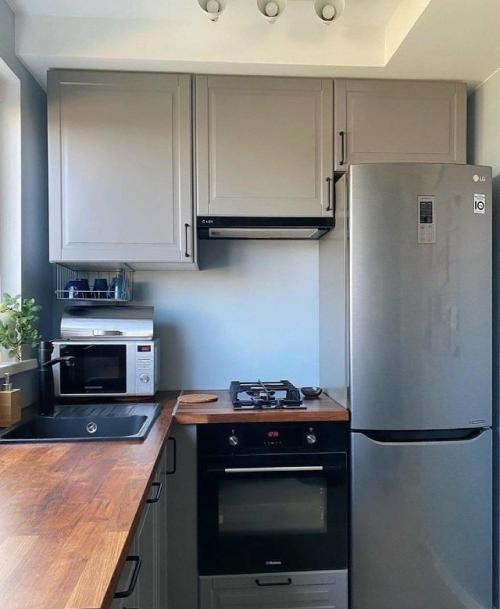 Ремонт на кухне до и после. 04