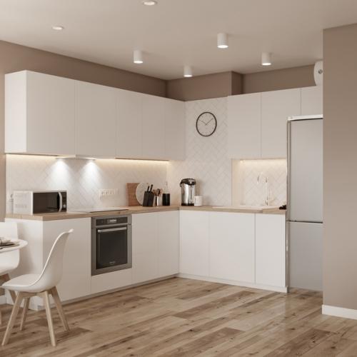 Кухня - гостиная для молодой семьи в городе Новосибирске. 04