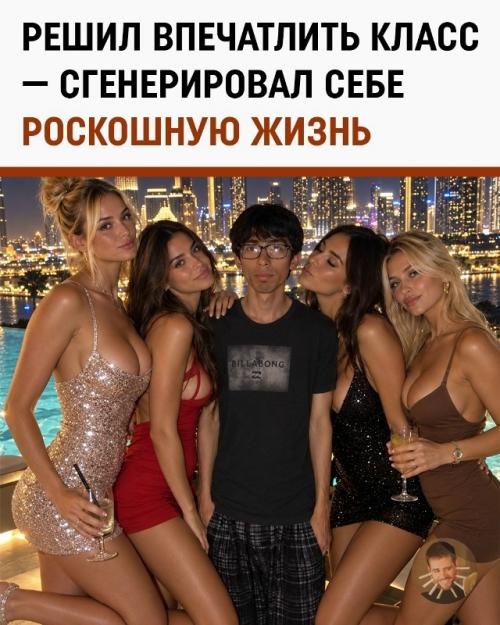 Он решил показать одноклассникам успешную жизнь - и просто сгенерировал её.
