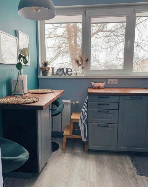 Ремонт на кухне до и после. 06