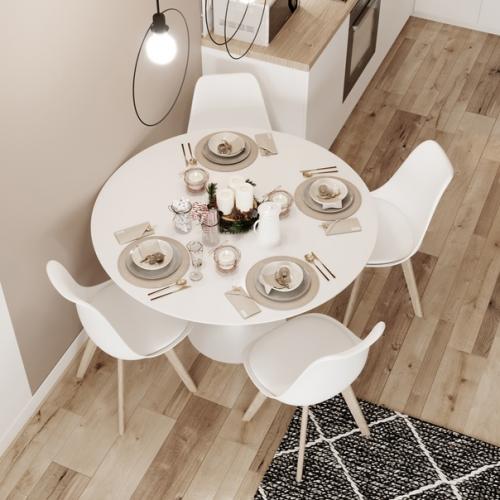 Кухня - гостиная для молодой семьи в городе Новосибирске. 06