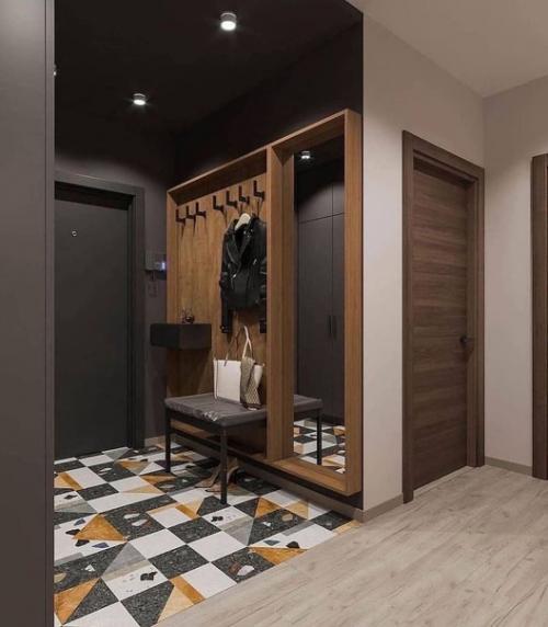 50 Оттенков серого.  Стильный мужской дизайн квартиры. 07