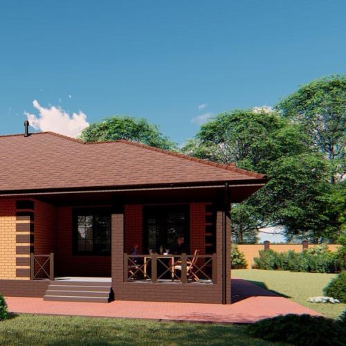 Проект одноэтажного дома площадью 194. 04