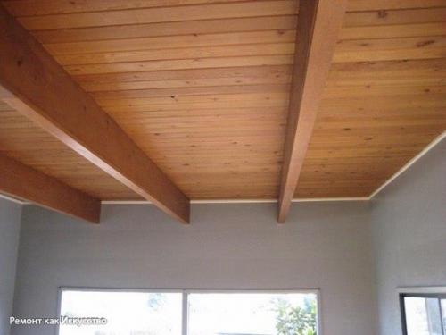 Как сделать потолок в деревянном доме. 02 Как сделать потолок в деревянном доме. 02
