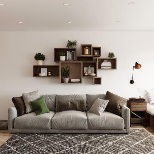 Кухня - гостиная для молодой семьи в городе Новосибирске. 02