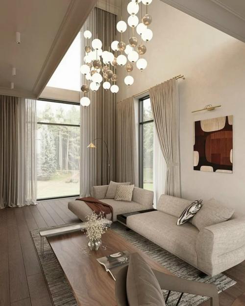 Этот дом буквально утопает в зелени, и интерьер гармонично перекликается с природой за окнами. 09