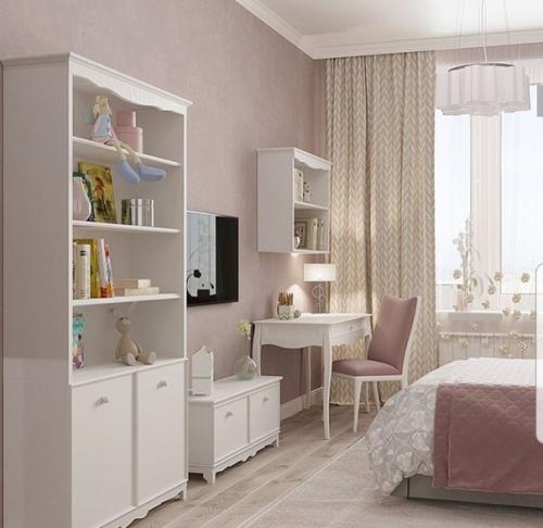 Нежный и воздушный интерьер детской комнаты. 02