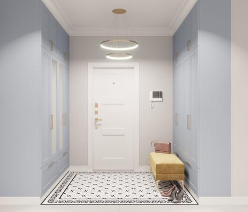 Трехкомнатная квартира в пастельных тонах. 08