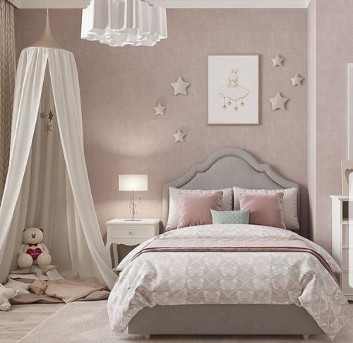 Нежный и воздушный интерьер детской комнаты. 03