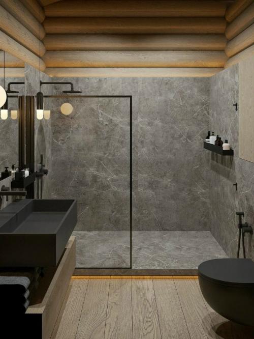 Интерьер, который сочетает в себе уют природных материалов и эстетику лаконичного дизайна. 01