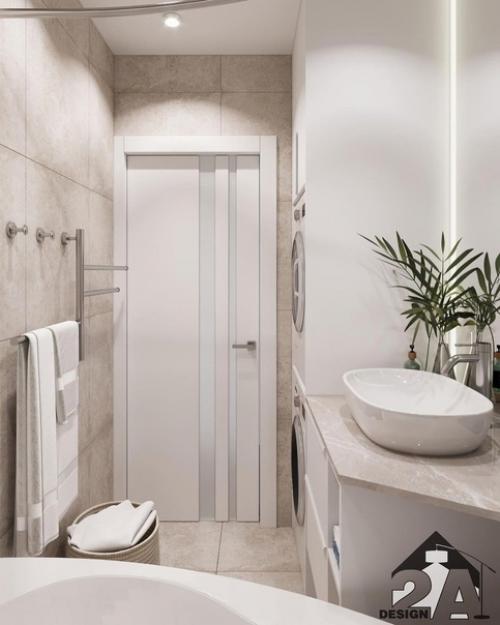 Монохромный дизайн квартиры. 08