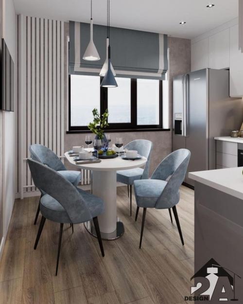 Монохромный дизайн квартиры. 03