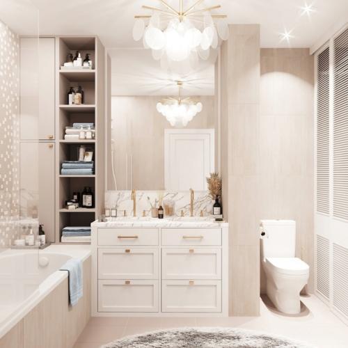 Трехкомнатная квартира в пастельных тонах. 07