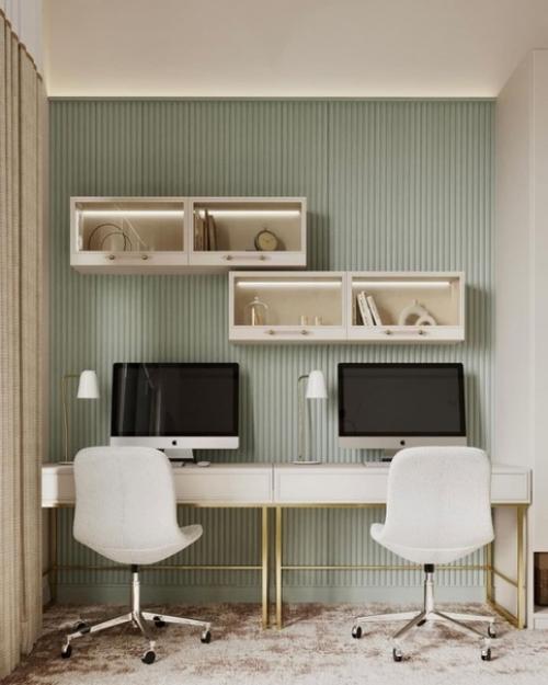 Романтичным интерьером детской для двух сестренок близняшек! 02