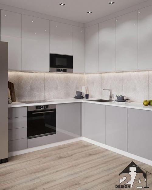 Монохромный дизайн квартиры. 04