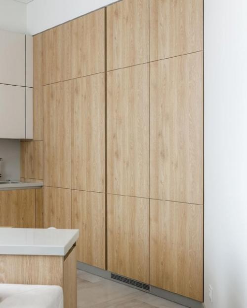 Светлый интерьер кухни - гостиной. 01