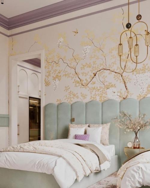 Романтичным интерьером детской для двух сестренок близняшек! 07