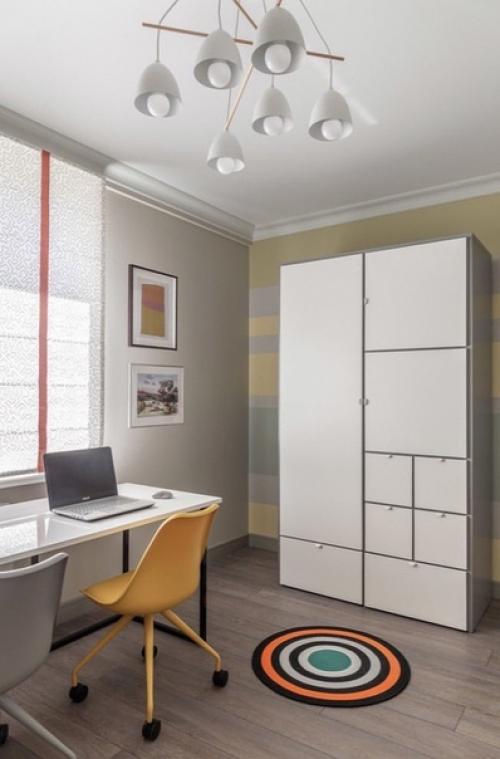 Яркий и стильный интерьер комнаты для подростка. 03