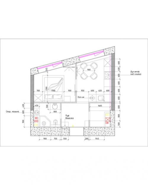 Дизайн санузла площадью 3, 6 кв. 03