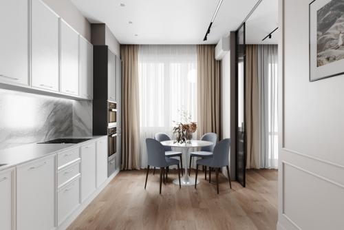 Дизайн - проект светлой квартиры 100 кв. 01