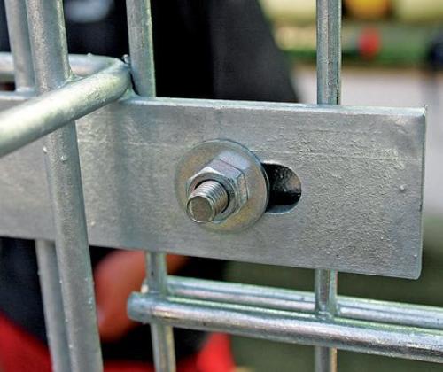 Садовая ограда из габионов. 04