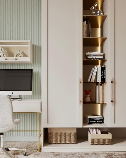 Романтичным интерьером детской для двух сестренок близняшек! 04