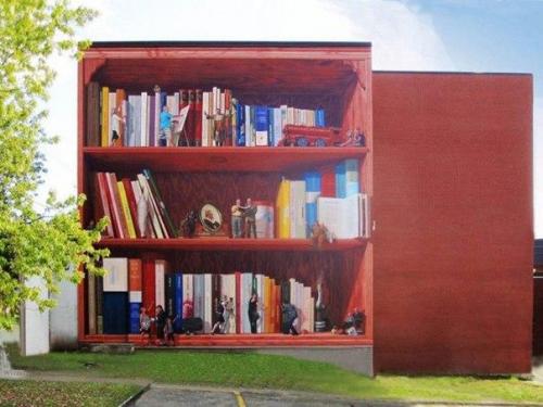 Оптическая иллюзия на стенах зданий или вот каким должен быть стрит - арт;. 02