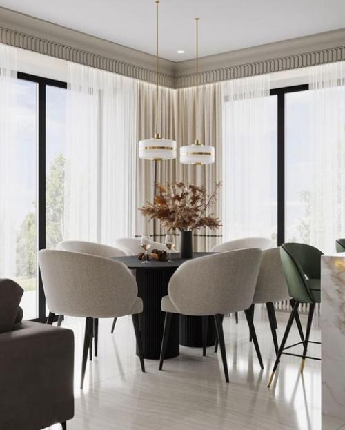 Дизайн - проект элегантного интерьера загородного дома в Ярославле. 01