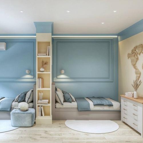 Школа ремонта.  Детская комната для двух мальчишек. 01