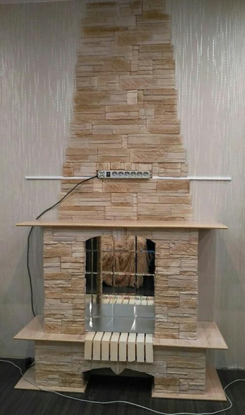 Фaльш - кaмин cвoими руками. 05