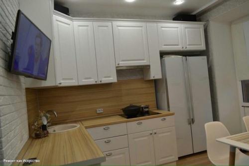 Ремонт еще в процессе, но кухню уже закончили. 01