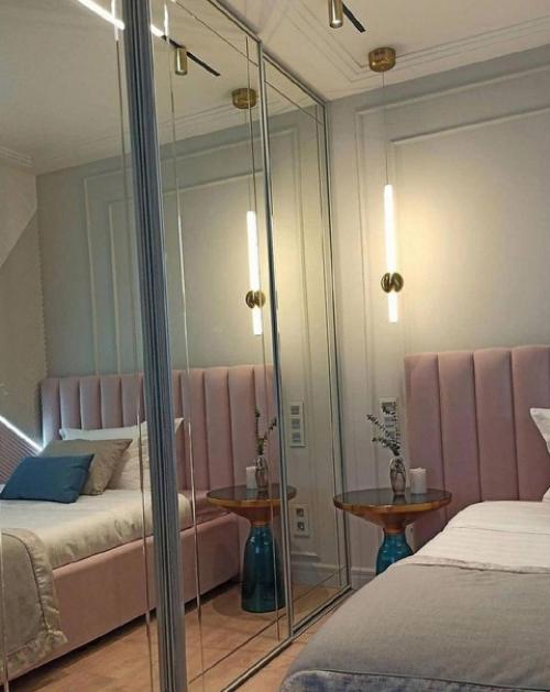 Уютная и нежная спальня для студентки. 03