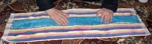 Мы выращиваем рассаду без земли, на полоске из целлофанового пакета. 05 Мы выращиваем рассаду без земли, на полоске из целлофанового пакета. 05