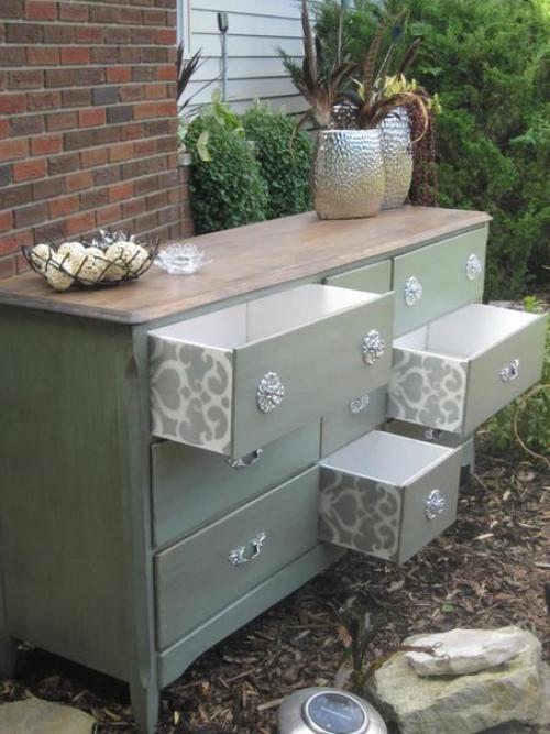 Куда можно применить старые обои. 05