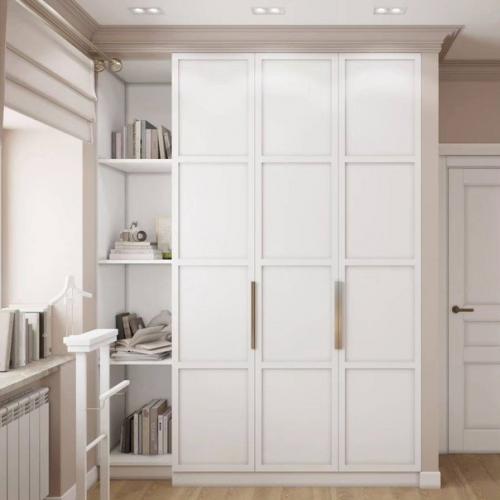 Современный интерьер спальни в светло-бежевых тонах. 07