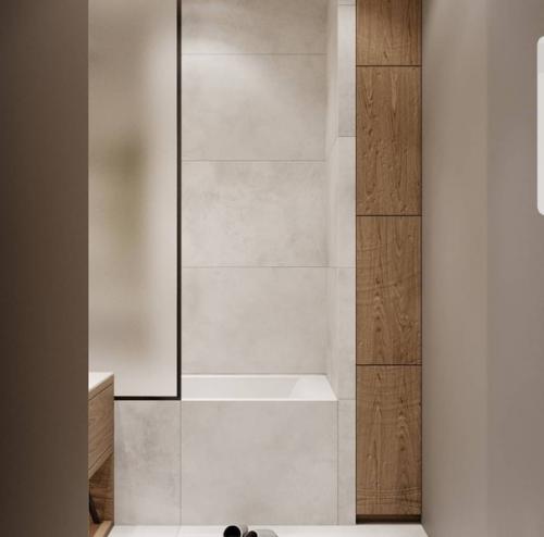 Интерьер ванной комнаты. 01