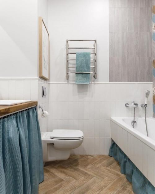 Квартира площадью 28 м 2. на полу износостойкий керамогранит. 06