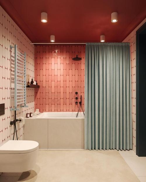 Школа ремонта.  Яркий дизайн детского санузла. 01