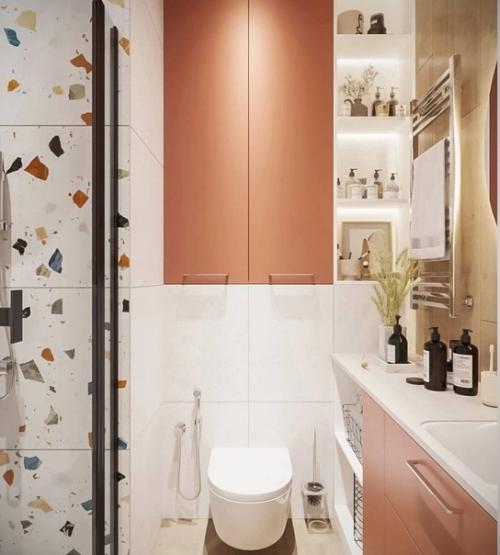 Санузел с отделкой терраццо - кому по вкусу. 03