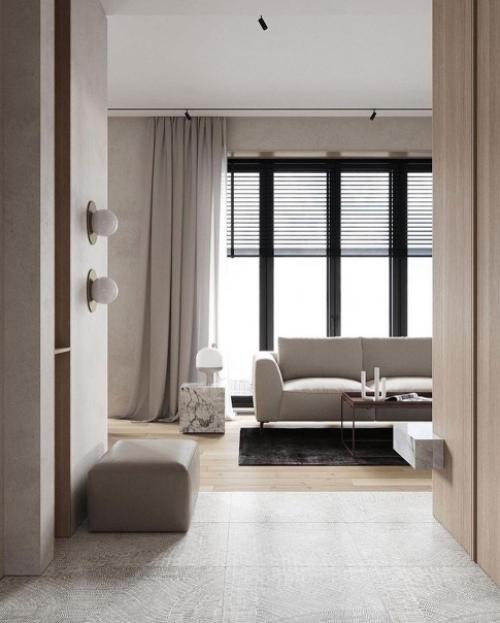 Заказчики обратились к дизайнерам за разработкой проекта квартиры 80 кв. 05