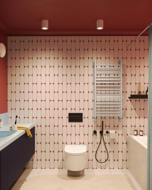 Школа ремонта.  Яркий дизайн детского санузла. 02