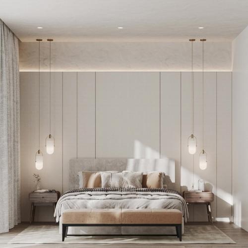 Спальня, которая располагает к отдыху и наслаждению роскошными видами. 01