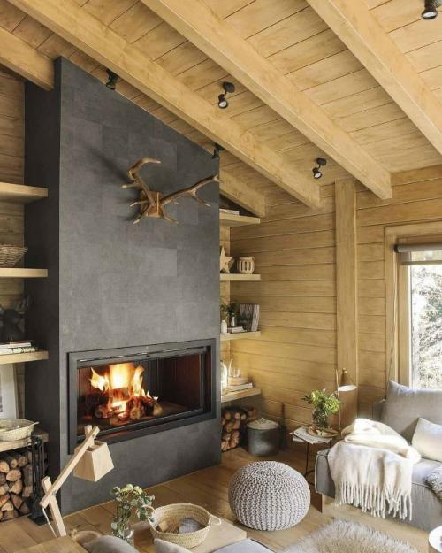 Этот домик - настоящий пример того, как природа и современный дизайн могут жить в полной гармонии. 07