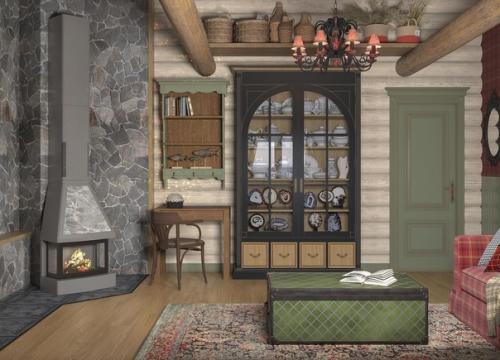 Комната отдыха в небольшой бане. 03