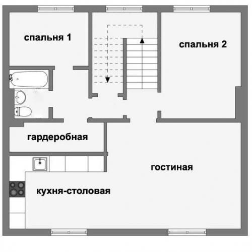 Уютная квартира с мансардой. 04
